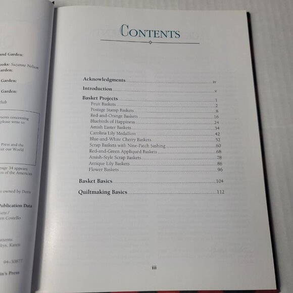 The Classic American Quilt Collection BASKETS A Rodale Quilt Book Quilt Patterns - Picture 5 of 11